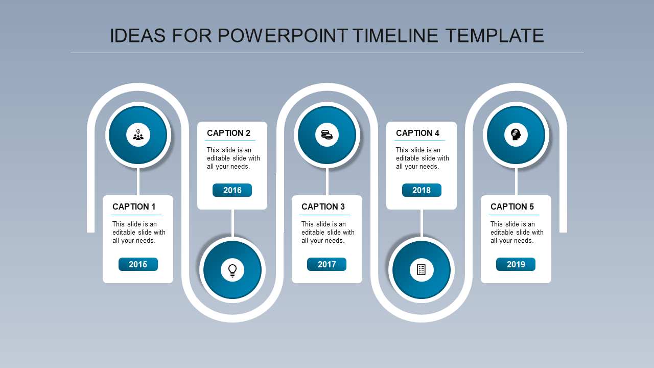 Get our Predesigned Presenting a Timeline PowerPoint